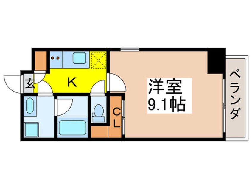 間取図 プライマル江東住吉