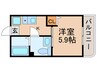 グローリオ 1Kの間取り