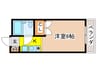 センターバービル 1Kの間取り