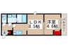 ROBOT HOUSE清瀬 1LDKの間取り