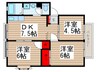 ドミ－ル五番街 3DKの間取り