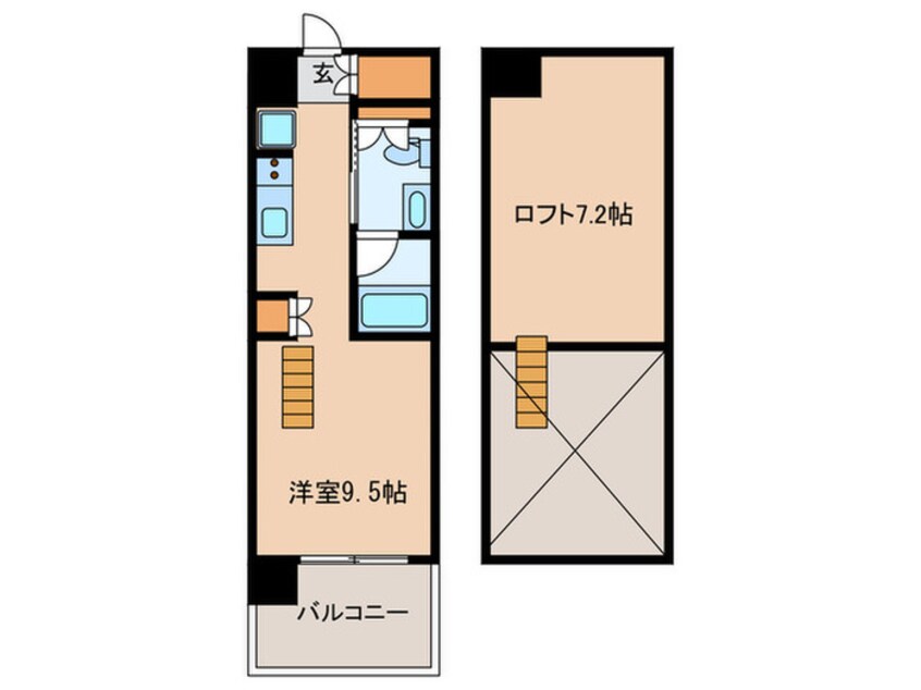 間取図 プライムメゾン早稲田通り