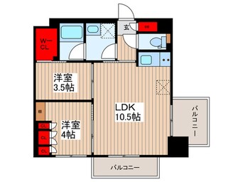 間取図 ルフォンプログレ押上EAST