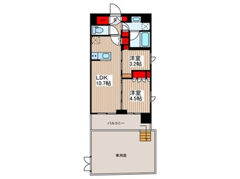 間取図 ルフォンプログレ押上EAST