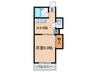 メゾンポプラ 1Kの間取り