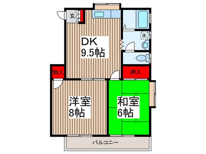 間取り図 エンゼルハイツＢ号