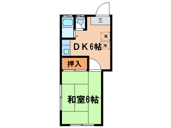 間取図 荒井アパ－ト