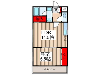 間取図 グランパレス本太　東側家屋