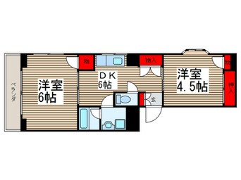 間取図 ディア・ヴェルダー高橋