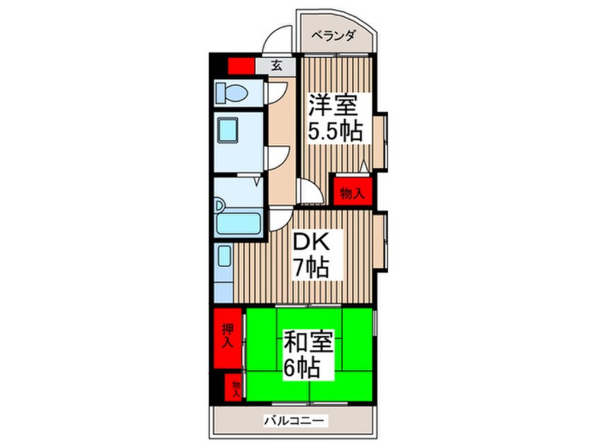 間取図 常盤壱番館