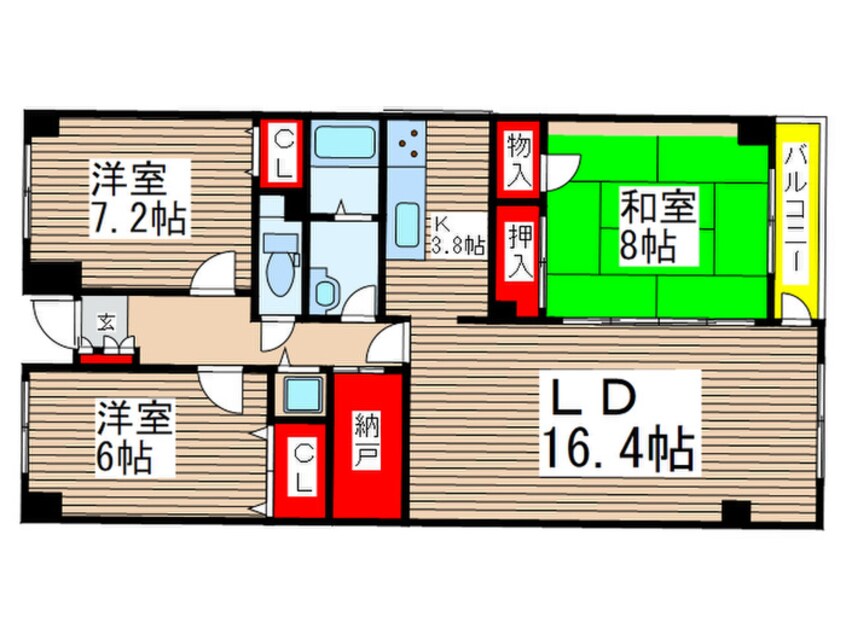 間取図 L-Place下総中山Ⅱ