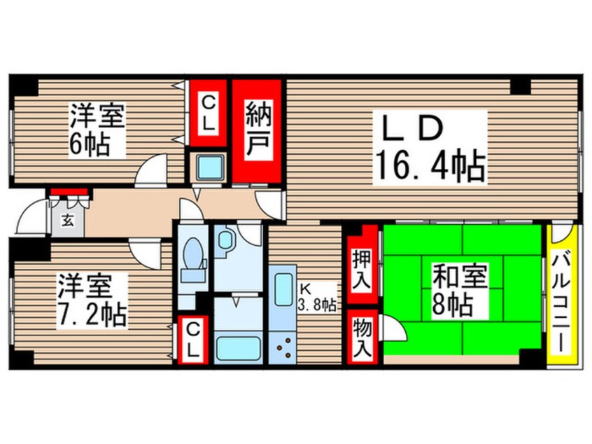 間取図 L-Place下総中山Ⅱ