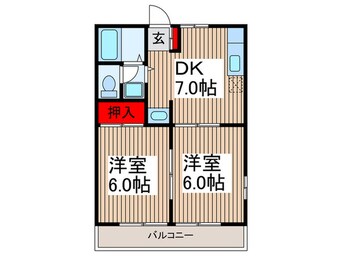 間取図 メゾンハイブリッヂ