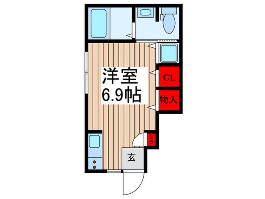 間取図 スーペル竹ノ塚