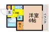 メゾン木犀 1Kの間取り