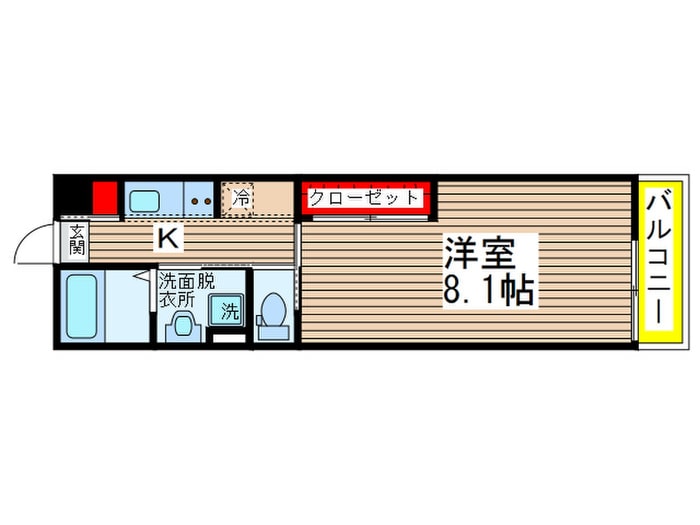 間取り図 リブリ・ルームス弁天３
