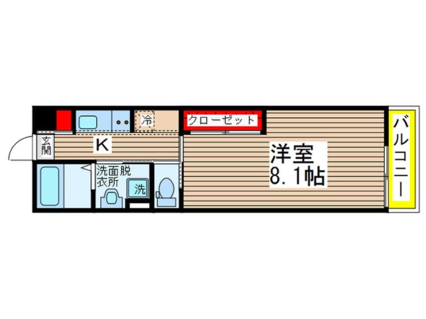 間取図 リブリ・ルームス弁天３