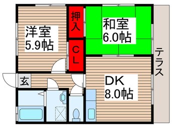 間取図 コ－ポ秋津第三