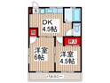 宮岡コ－ポの間取図