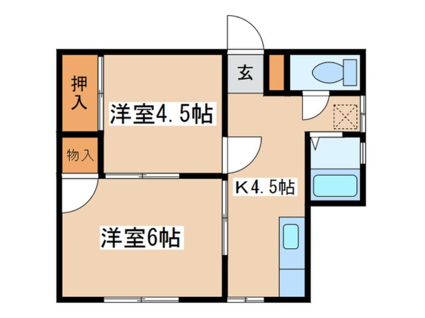 間取図 松本アパ－ト