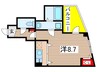 クレイドル千葉 1Rの間取り