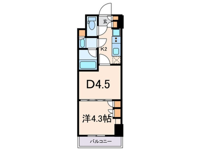 間取図 ザ・パークハビオＳＯＨＯ祐天寺