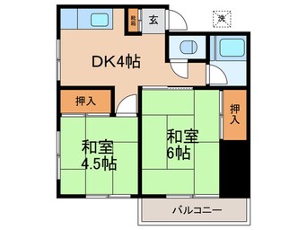 間取図 コーポ野毛万