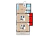 ふじマンション 2Kの間取り