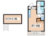 ヴェルデ武蔵野 1Rの間取り