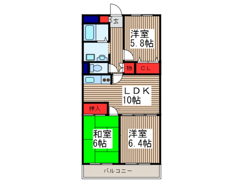 間取図 ダイヤメゾン戸田公園