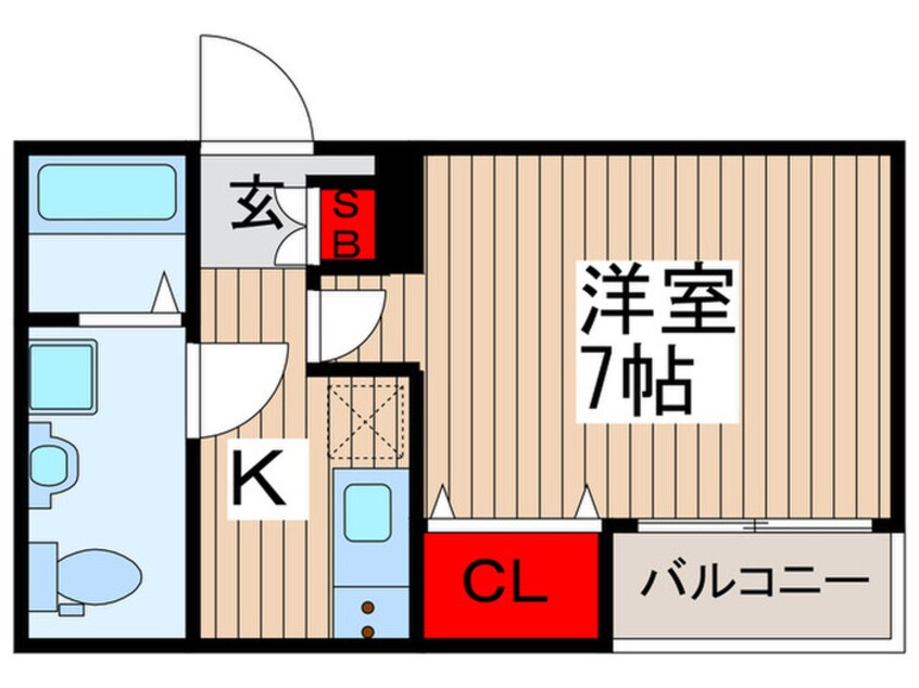 間取図 departure南千住