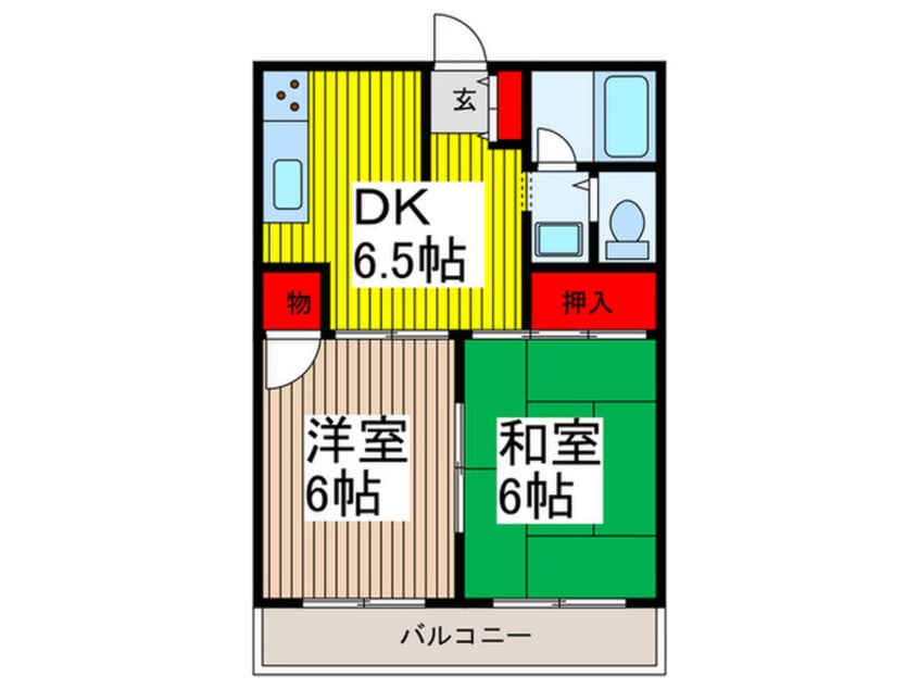 間取図 ドミールカネコ（北棟）