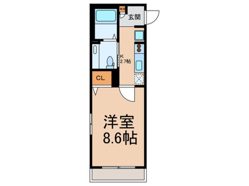間取図 オアシス丘の上