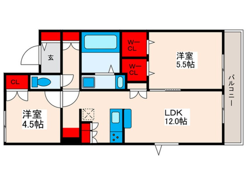 間取図 COURT HILLS NISHIOGU