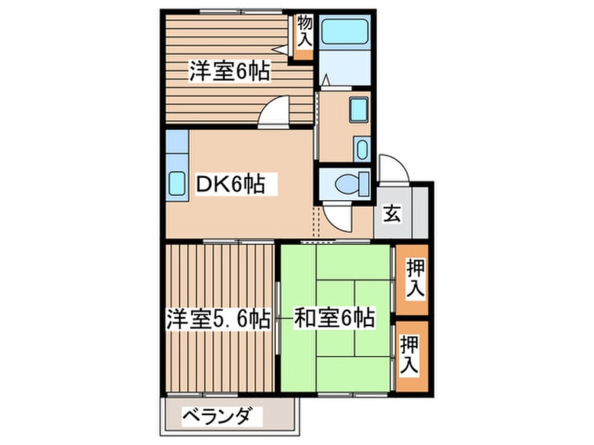 間取図 レグルス・オザワＡ
