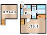プロスペール 1Kの間取り
