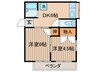 メゾン人見 2DKの間取り