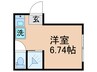 CA西新井 1Rの間取り