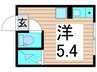 CA西新井 1Rの間取り