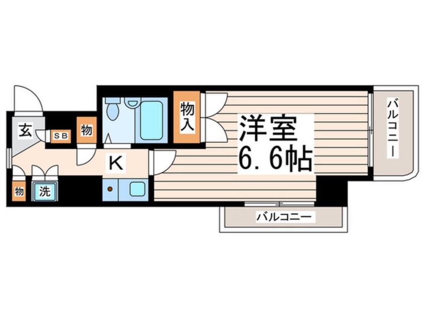 間取図 パレ・ドール豊玉北(504)