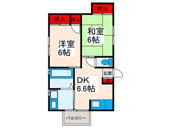 間取図 ｺ-ﾎﾟ山豊