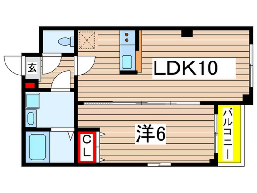 間取図 カーサメイプル千葉中央