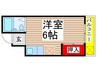 平井ハイツ 1Rの間取り