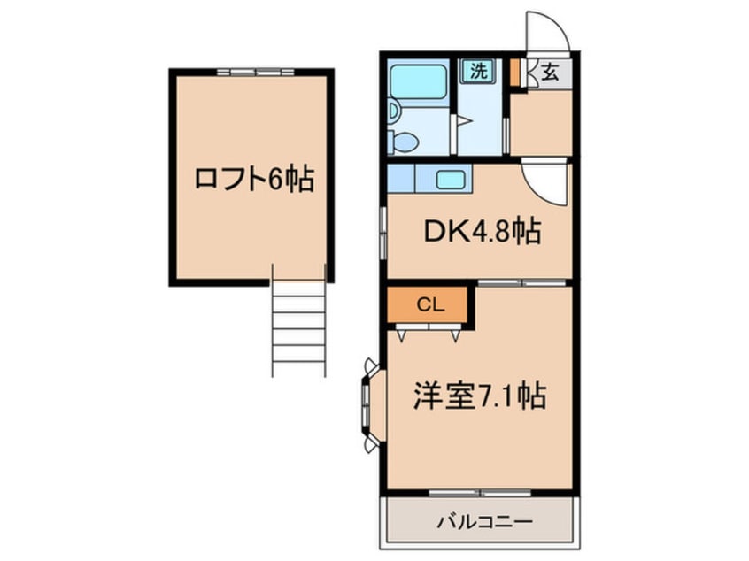 間取図 プラザイズミ