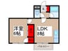 常盤ハイツ 1LDKの間取り