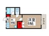 モンシャトー秋津 1Kの間取り