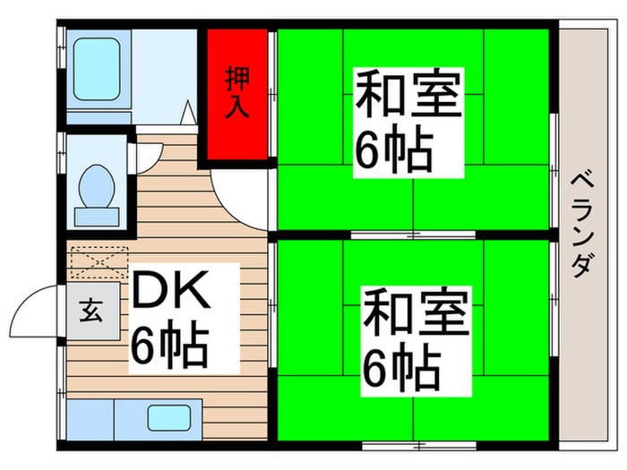 間取り図 三幸ビレッジ2号棟