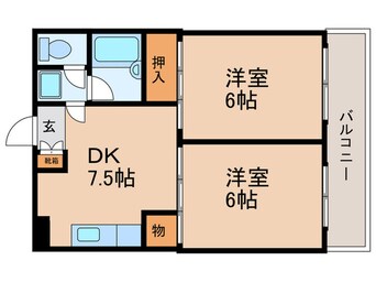 間取図 サンフィ－ルドハイツ