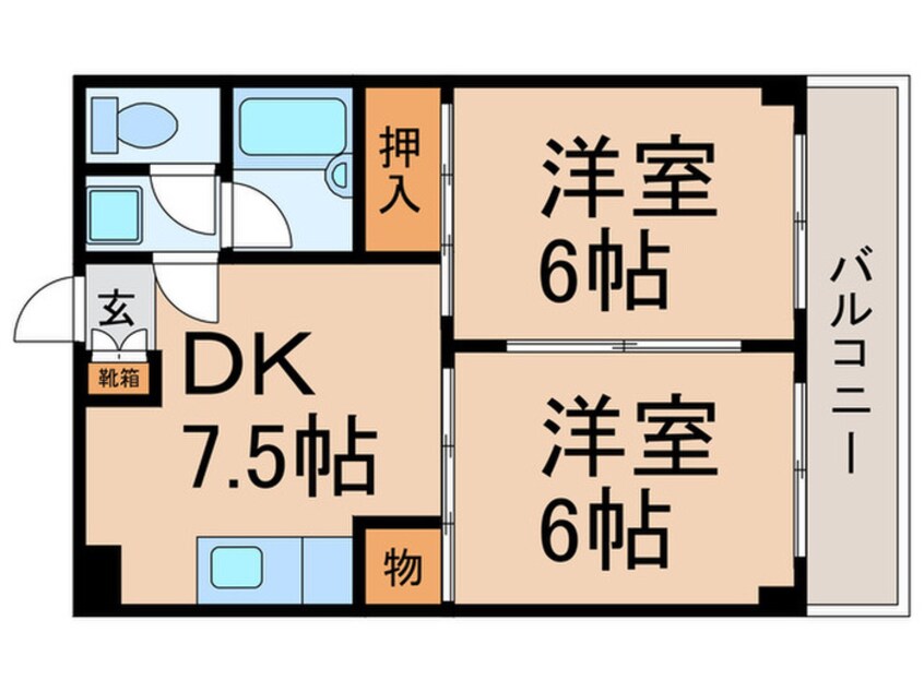 間取図 サンフィ－ルドハイツ