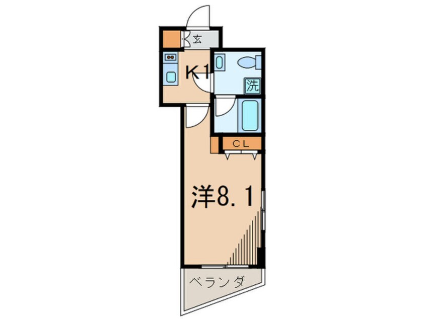 間取図 フェニシア三軒茶屋(804)